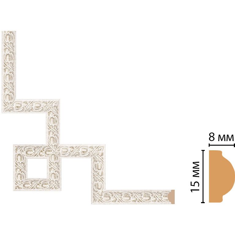 Декоративный угловой элемент Decomaster (Декомастер) 200х200 мм 130C-3-19D