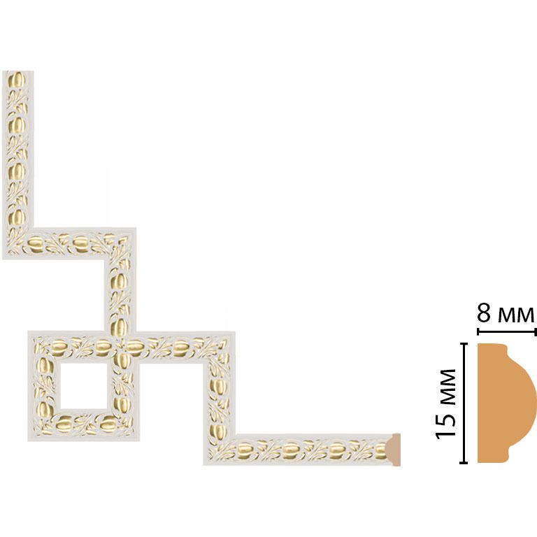 Декоративный угловой элемент Decomaster (Декомастер) 200х200 мм 130C-3-54