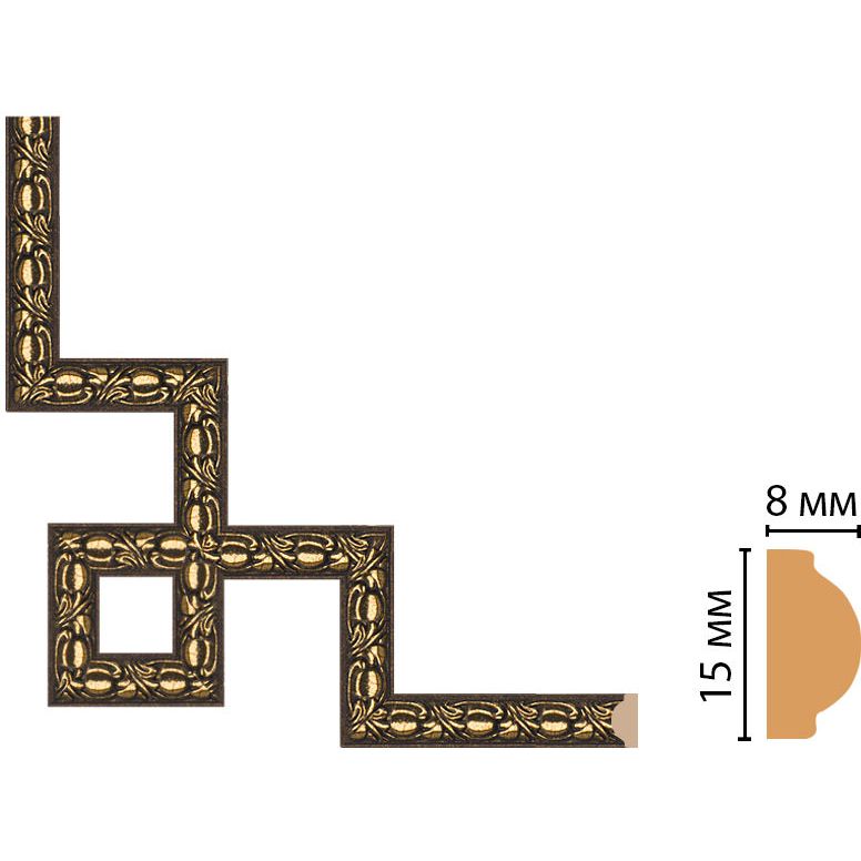 Декоративный угловой элемент Decomaster (Декомастер) 200х200 мм 130C-3-56
