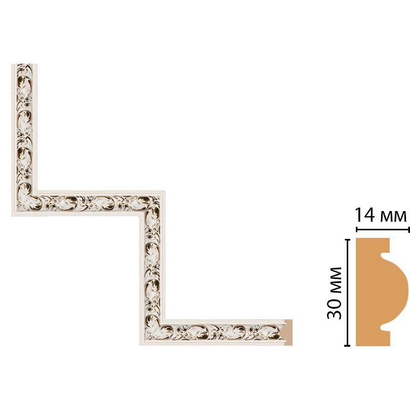 Декоративный угловой элемент Decomaster (Декомастер) 300х300 мм 157-1-54
