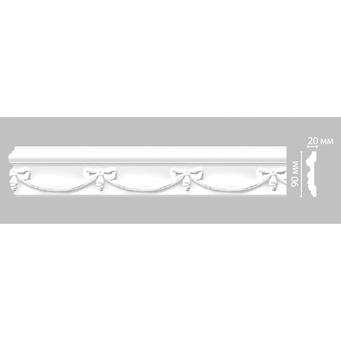 Молдинг с рисунком Decomaster (Декомастер) 90х20х2400 мм DT-9864