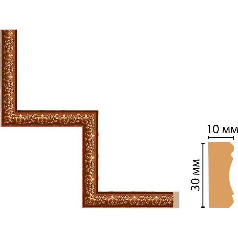 Декоративный угловой элемент Decomaster (Декомастер) 300х300 мм 165-1-767