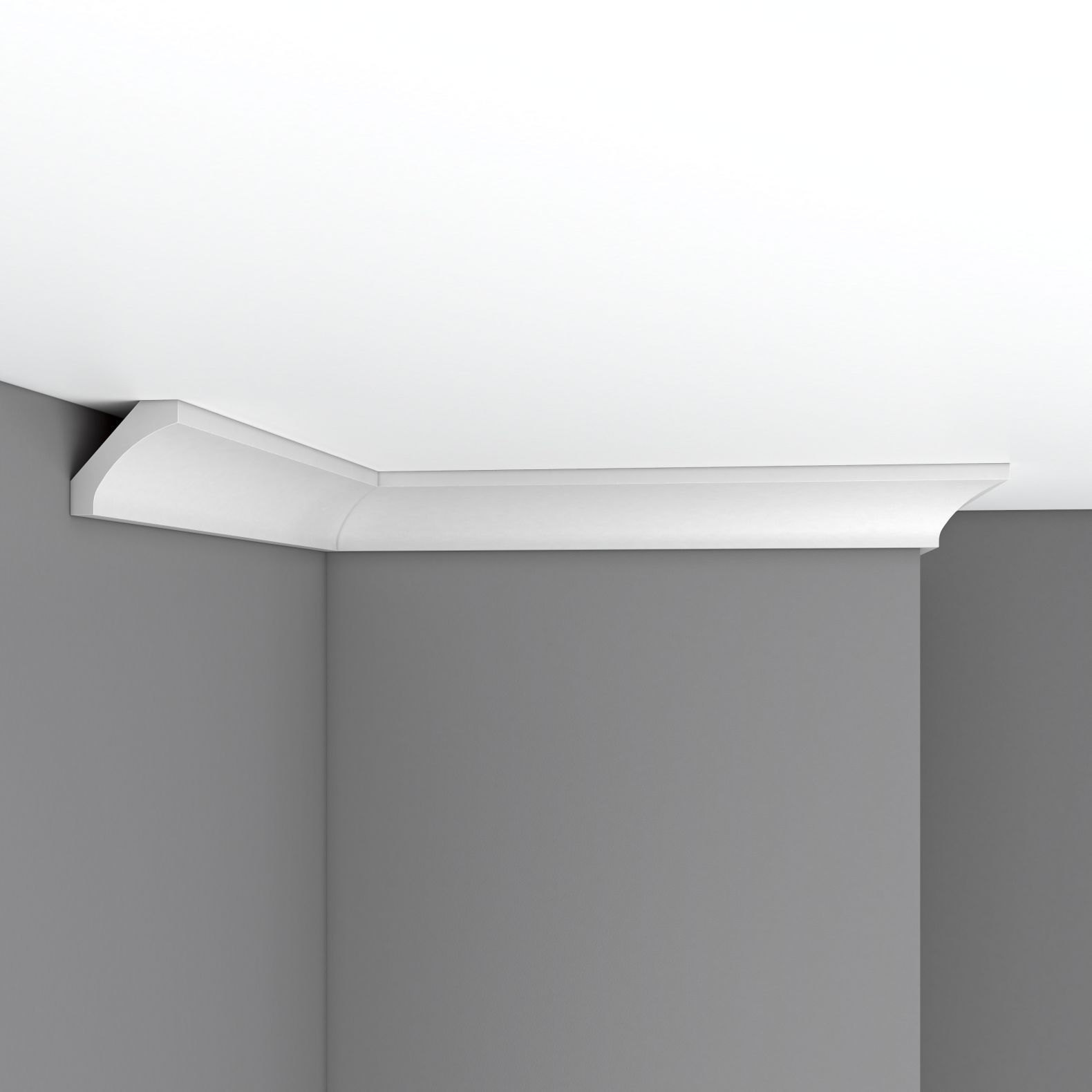 Плинтус потолочный гладкий Decomaster (Декомастер) 50х50х2400 мм 96010