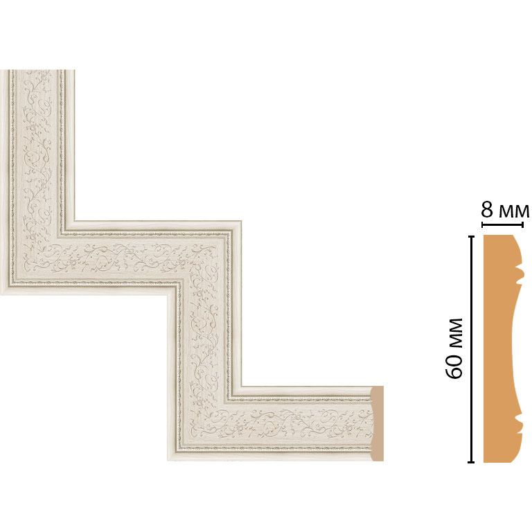Декоративный угловой элемент Decomaster (Декомастер) 300х300 мм 186-1-14
