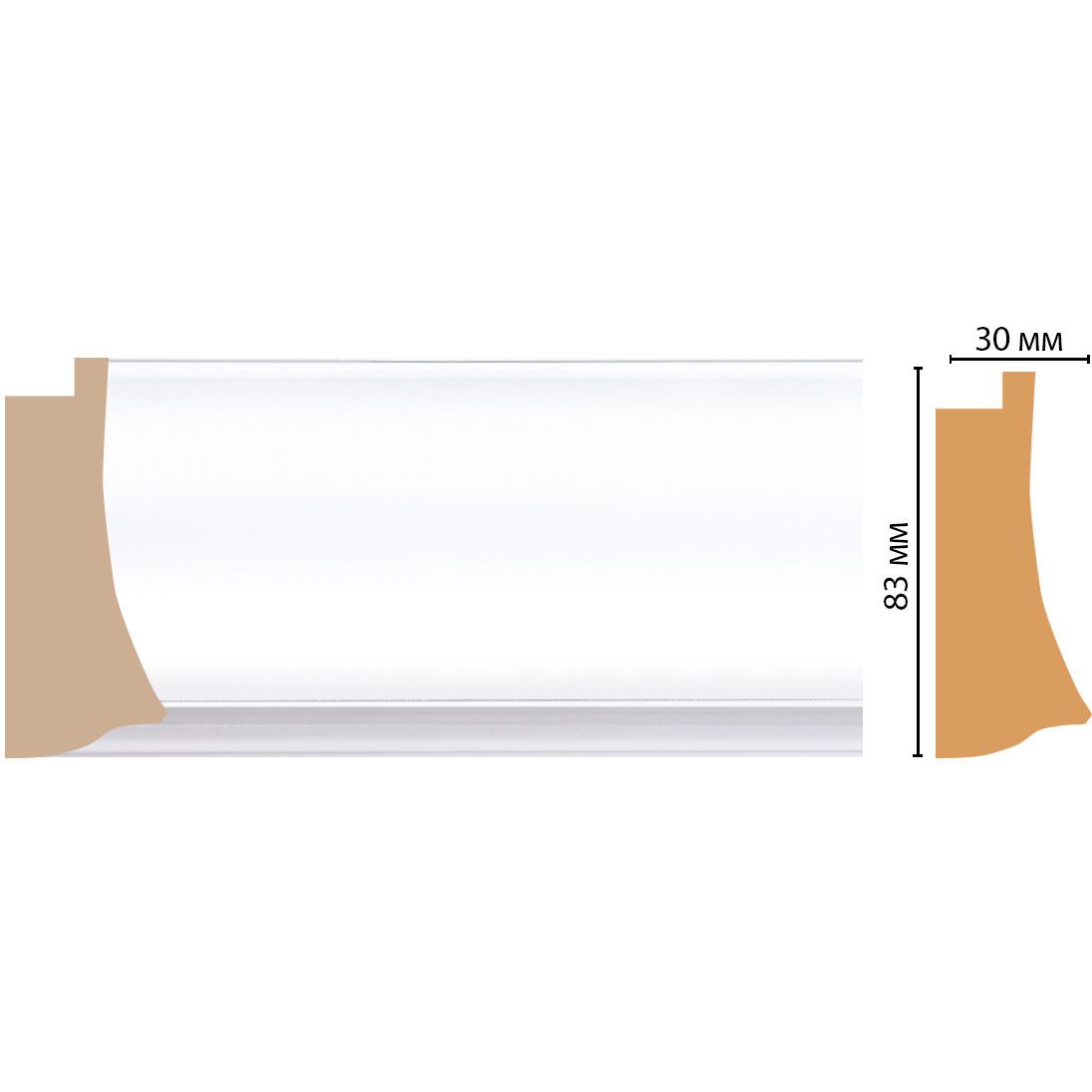 Багет Decomaster (Декомастер) 83х30х2900 мм 552-114 ДМ