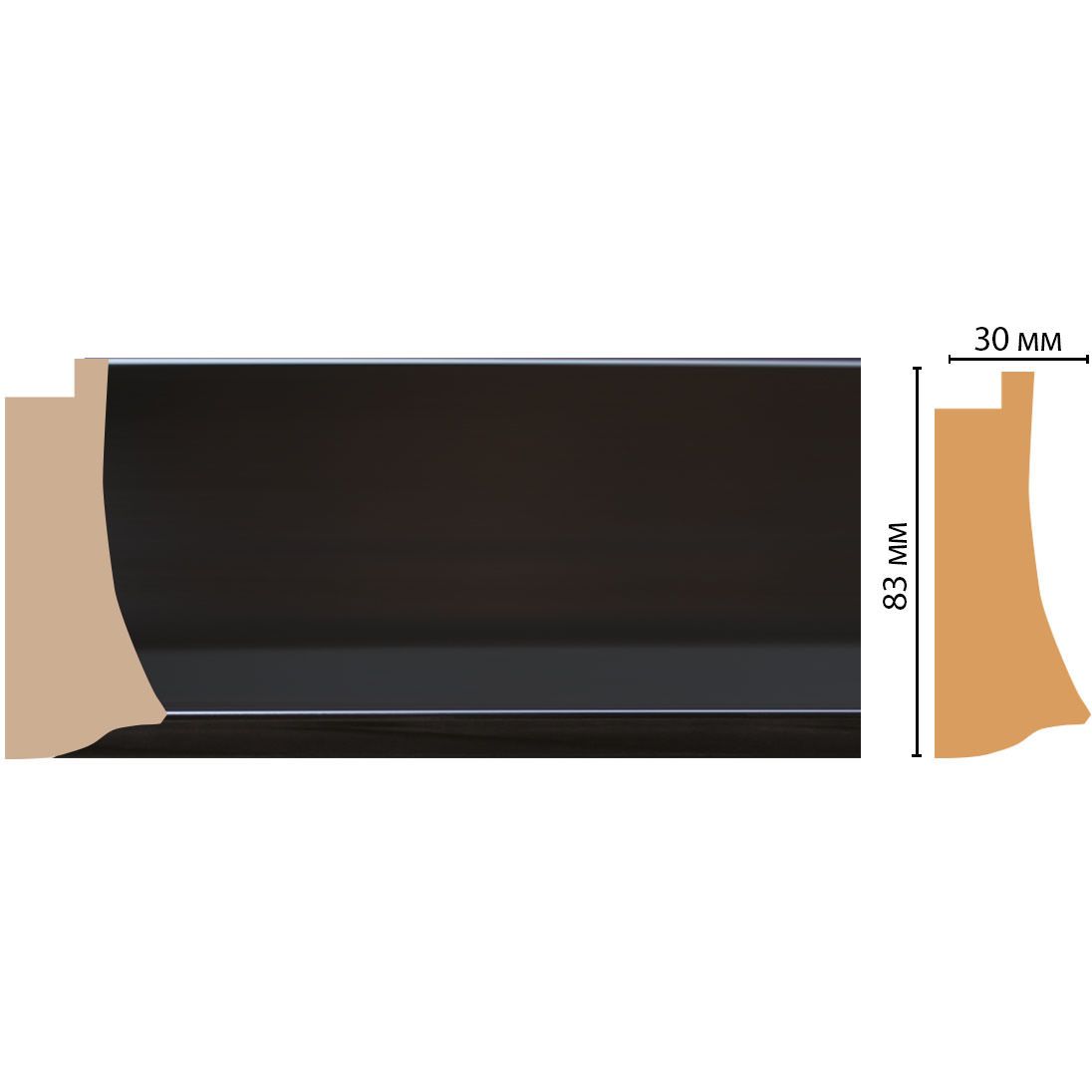 Багет Decomaster (Декомастер) 83х30х2900 мм 552-195 ДМ