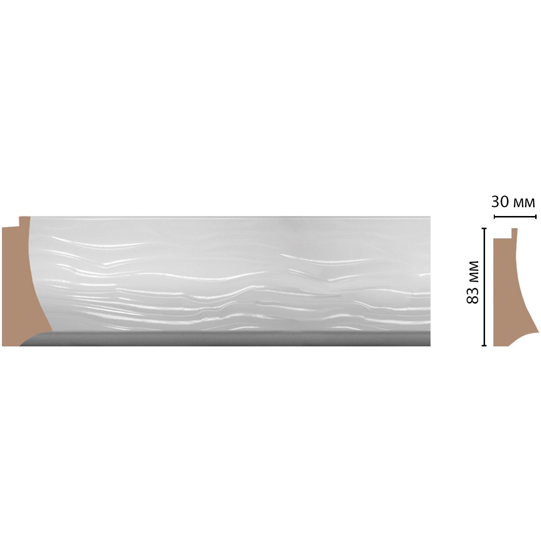 Багет Decomaster (Декомастер) 83х30х2900 мм 552C-114