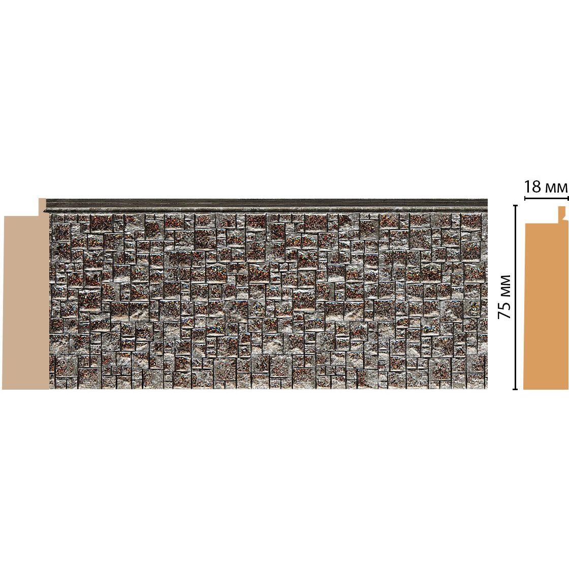 Багет Decomaster (Декомастер) 75х18х2900 мм 582-27 ДМ