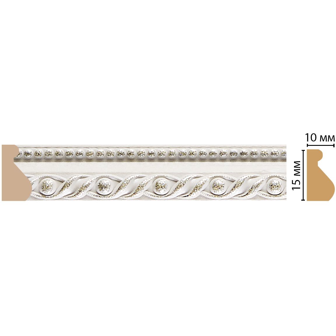 Молдинг Decomaster (Декомастер) 15х10х2400 мм 120-42 ДМ