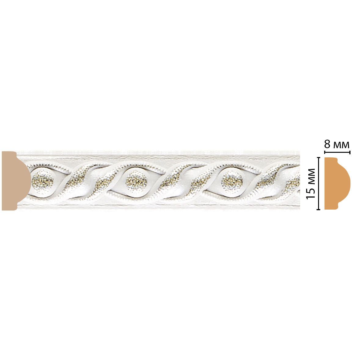 Молдинг Decomaster (Декомастер) 15х8х2400 мм 130-42 ДМ