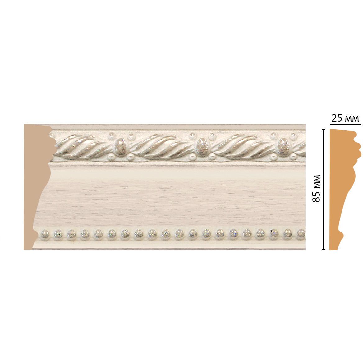 Молдинг Decomaster (Декомастер) 85х25х2400 мм 152-13 ДМ