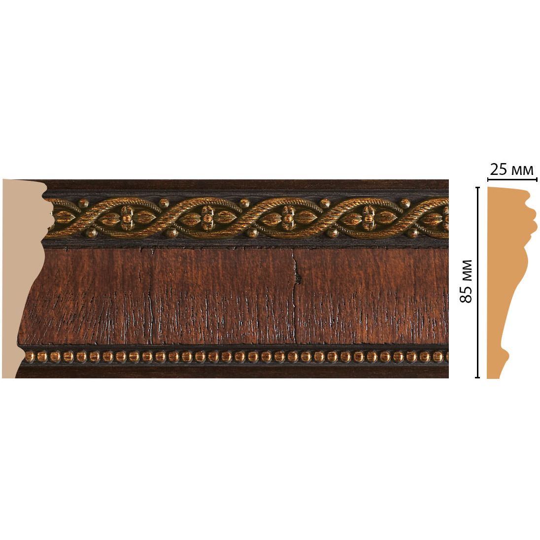 Молдинг Decomaster (Декомастер) 85х25х2400 мм 152-2 ДМ