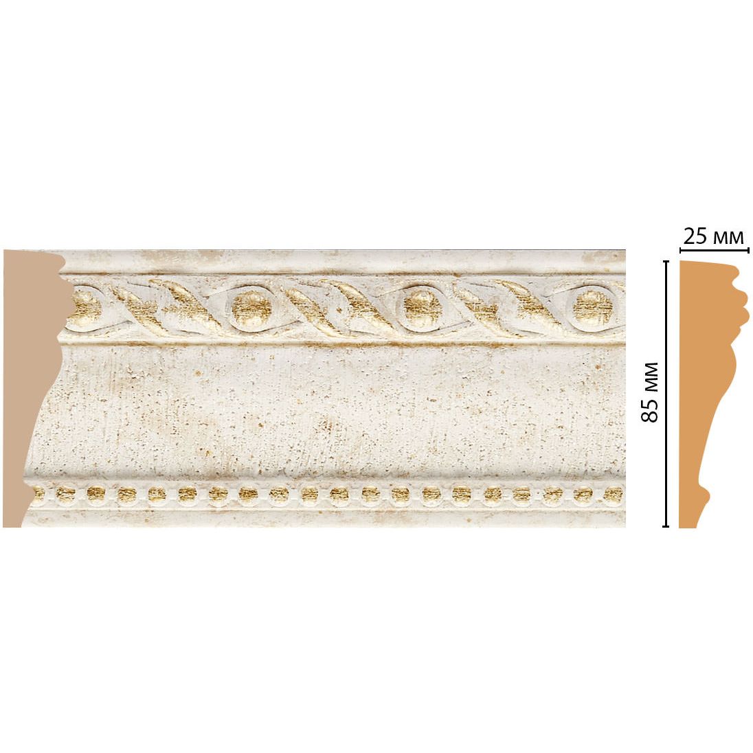 Молдинг Decomaster (Декомастер) 85х25х2400 мм 152-41 ДМ