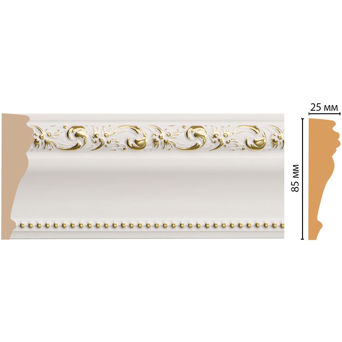Молдинг Decomaster (Декомастер) 85х25х2400 мм 152-54 ДМ