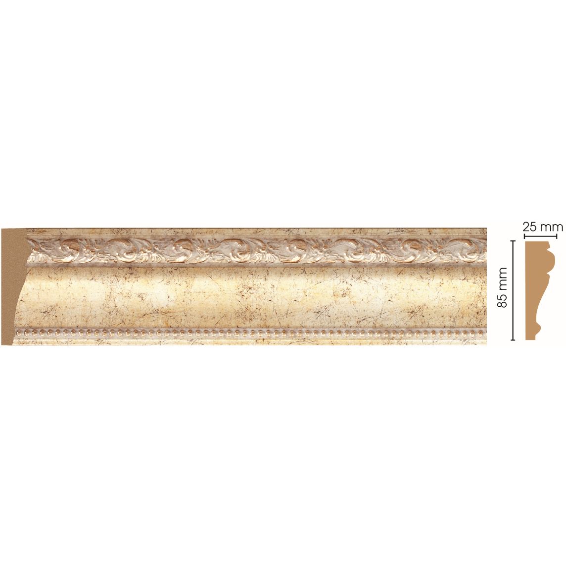 Молдинг Decomaster (Декомастер) 85х25х2400 мм 152-553 ДМ