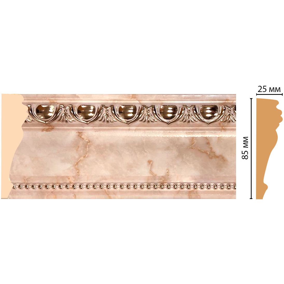 Молдинг Decomaster (Декомастер) 85х25х2400 мм 152-80A ДМ