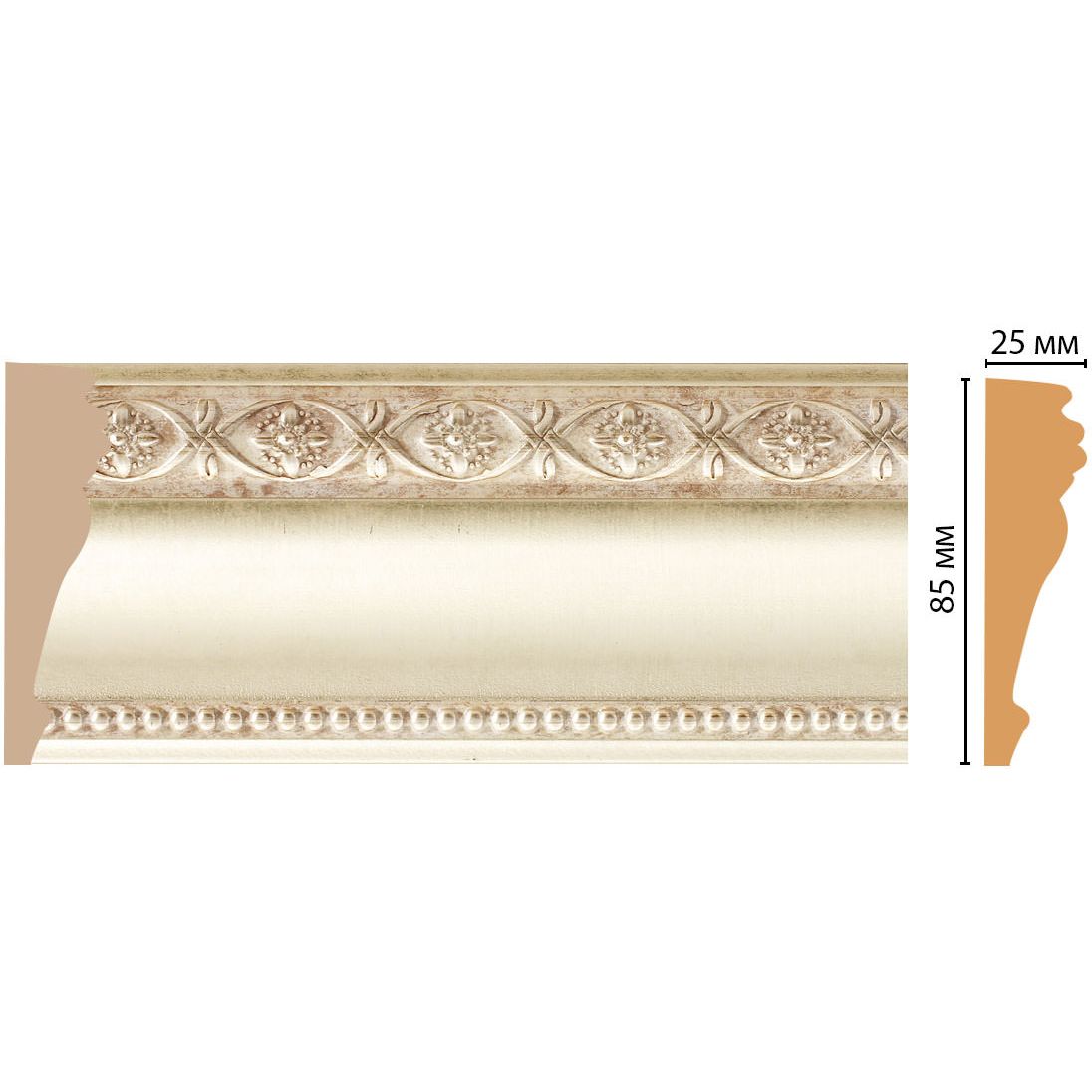 Молдинг Decomaster (Декомастер) 85х25х2400 мм 152-937 ДМ