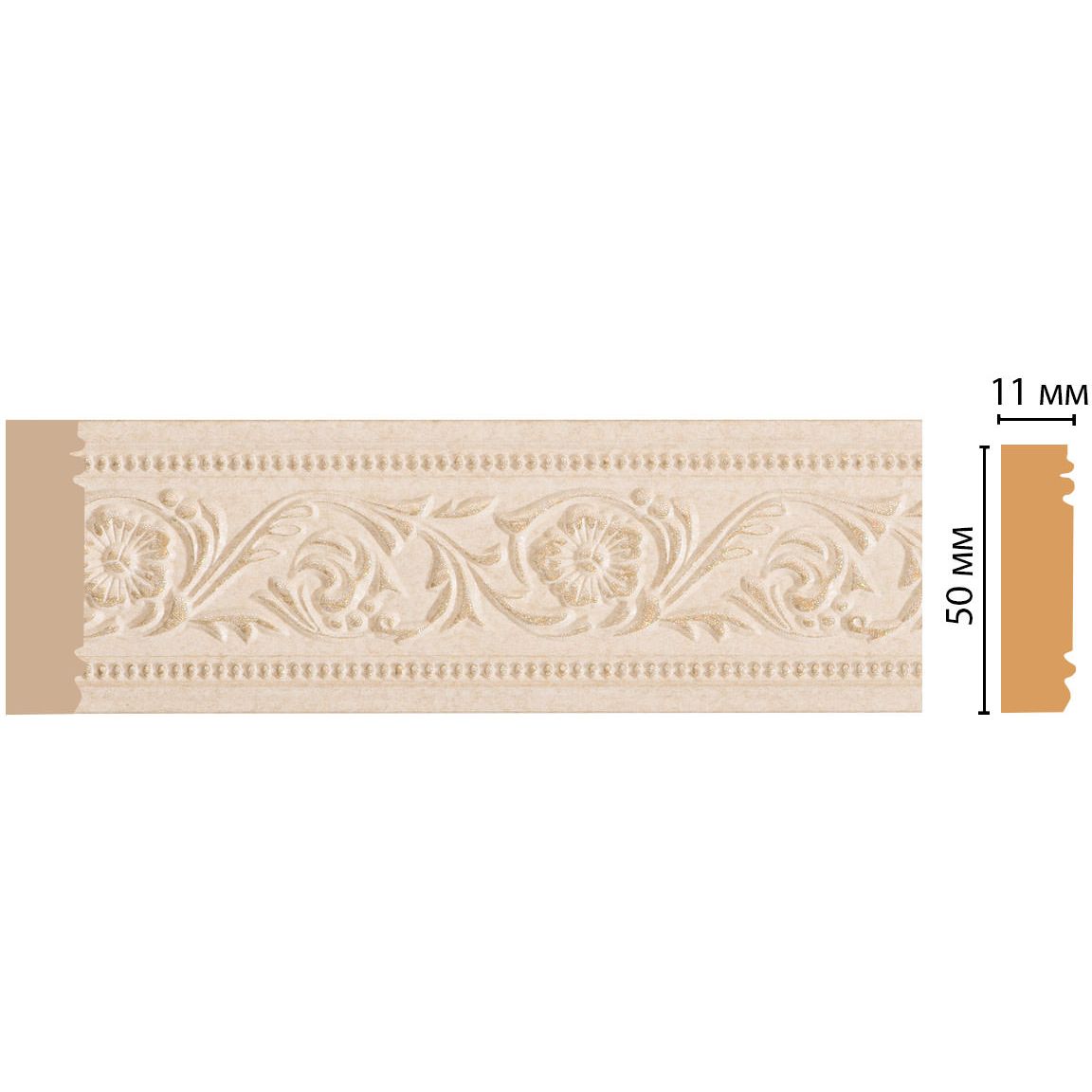 Молдинг Decomaster (Декомастер) 51х11х2400 мм 156-18D ДМ