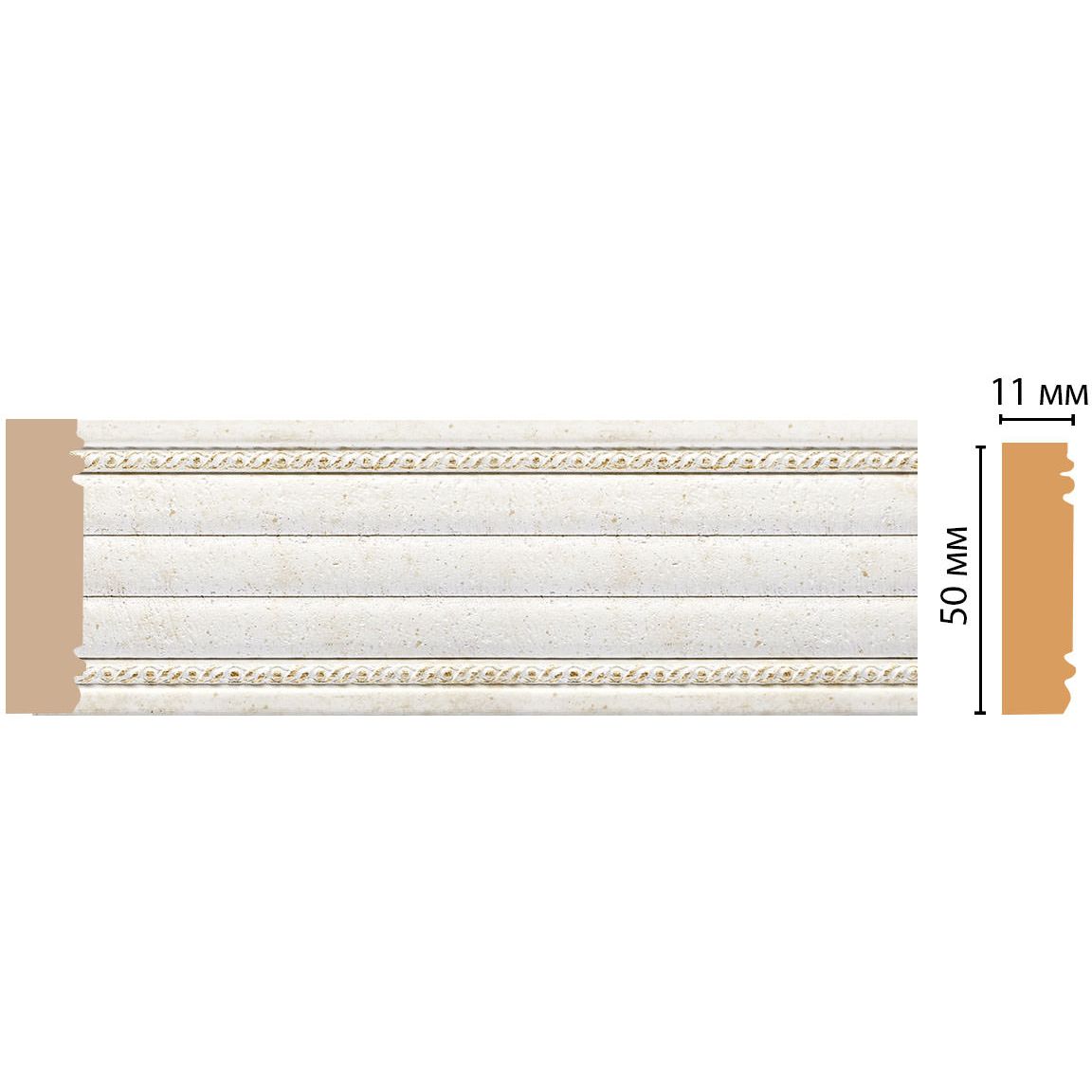 Молдинг Decomaster (Декомастер) 51х11х2400 мм 156-40 ДМ