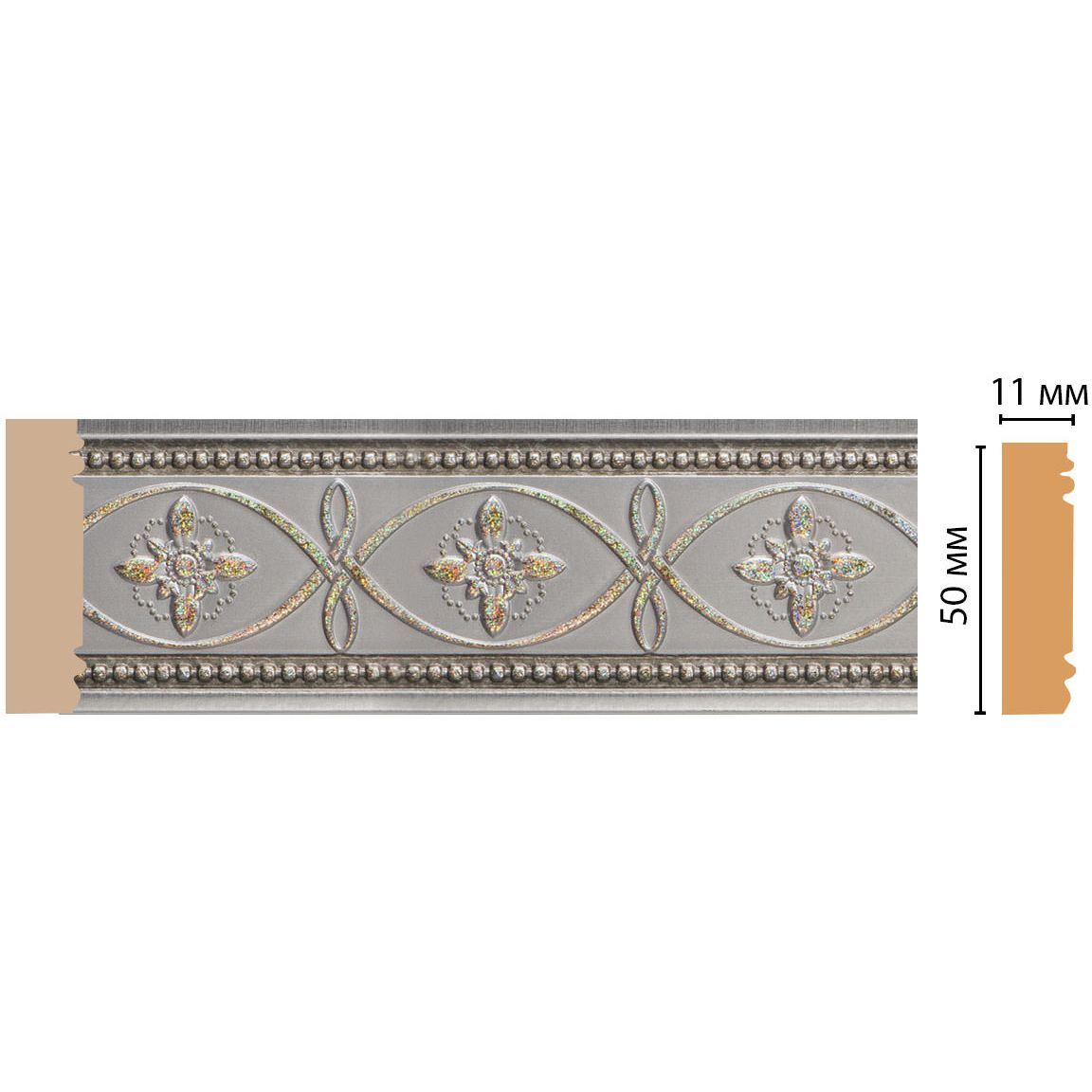 Молдинг Decomaster (Декомастер) 51х11х2400 мм 156-55 ДМ