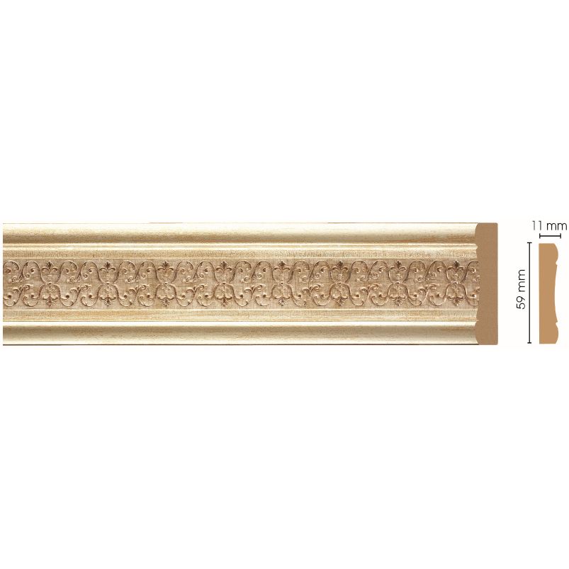Молдинг Decomaster (Декомастер) 59х11х2400 мм 164-281ДМ