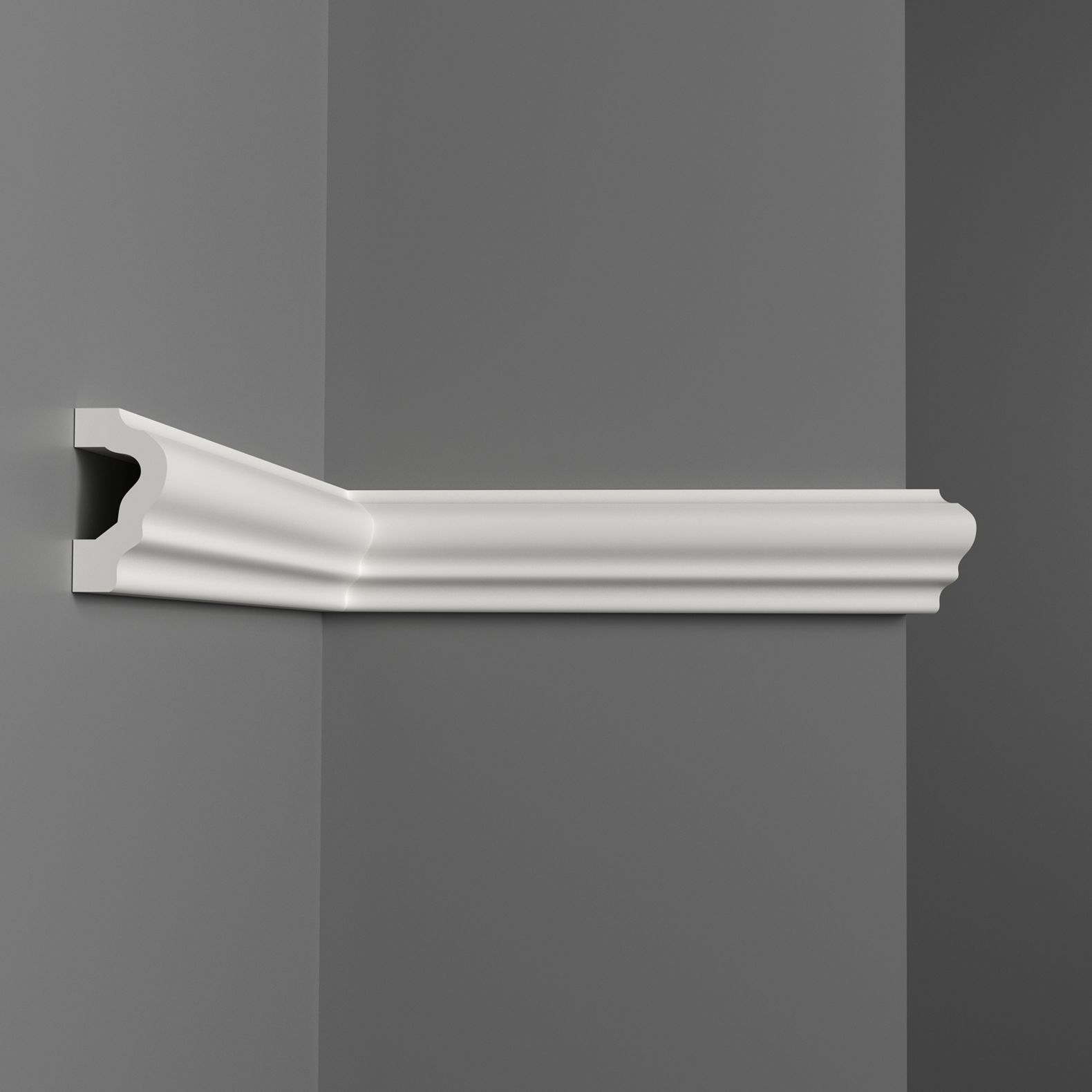 Молдинг гладкий Decomaster (Декомастер) 39х21х2000 мм A020