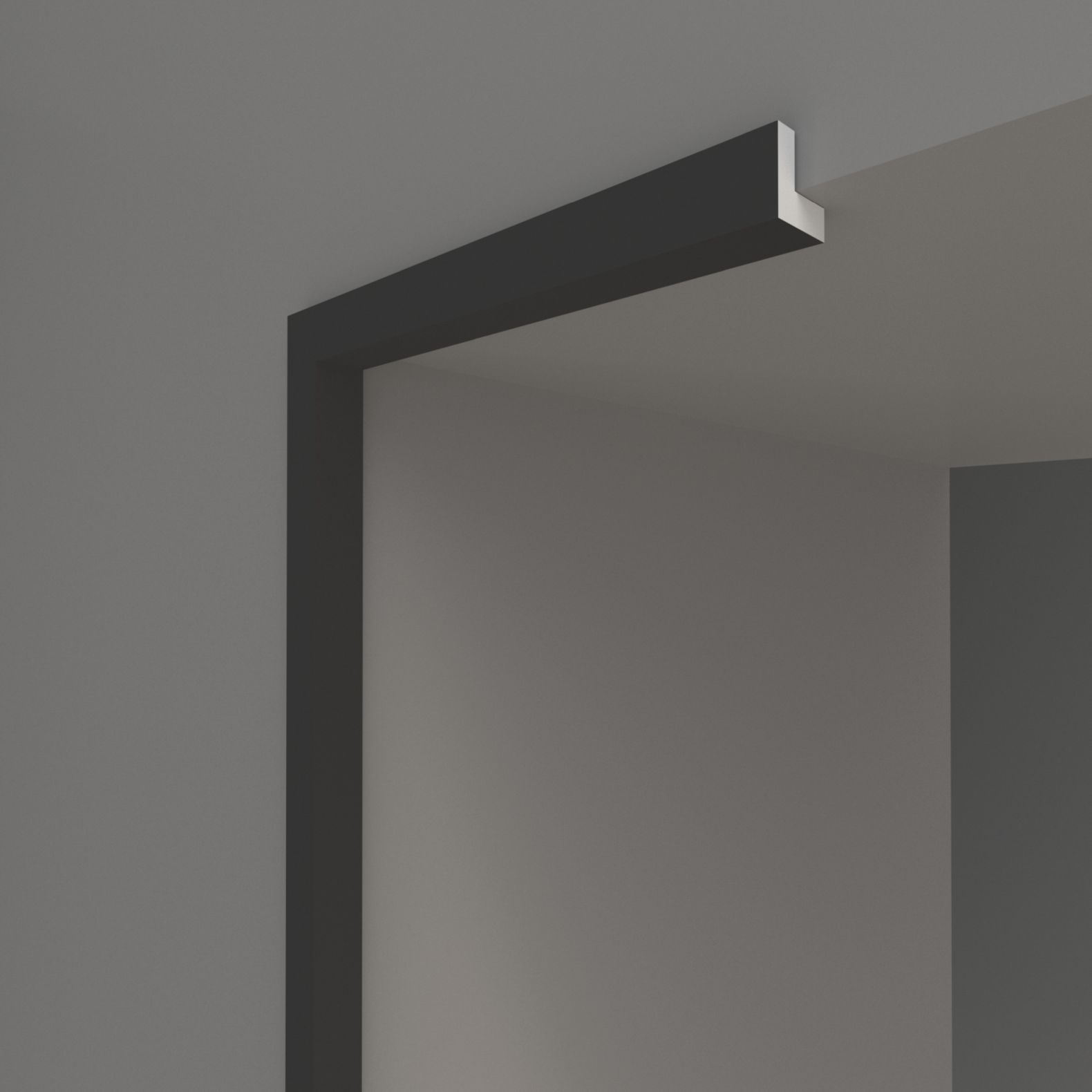 Молдинг Decomaster (Декомастер) 8х8х2900 мм169-черный 197-116 ДМ