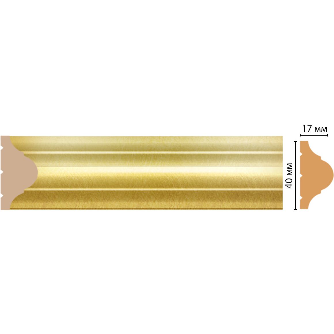 Молдинг Decomaster (Декомастер) 40х17х2400 мм D002-374