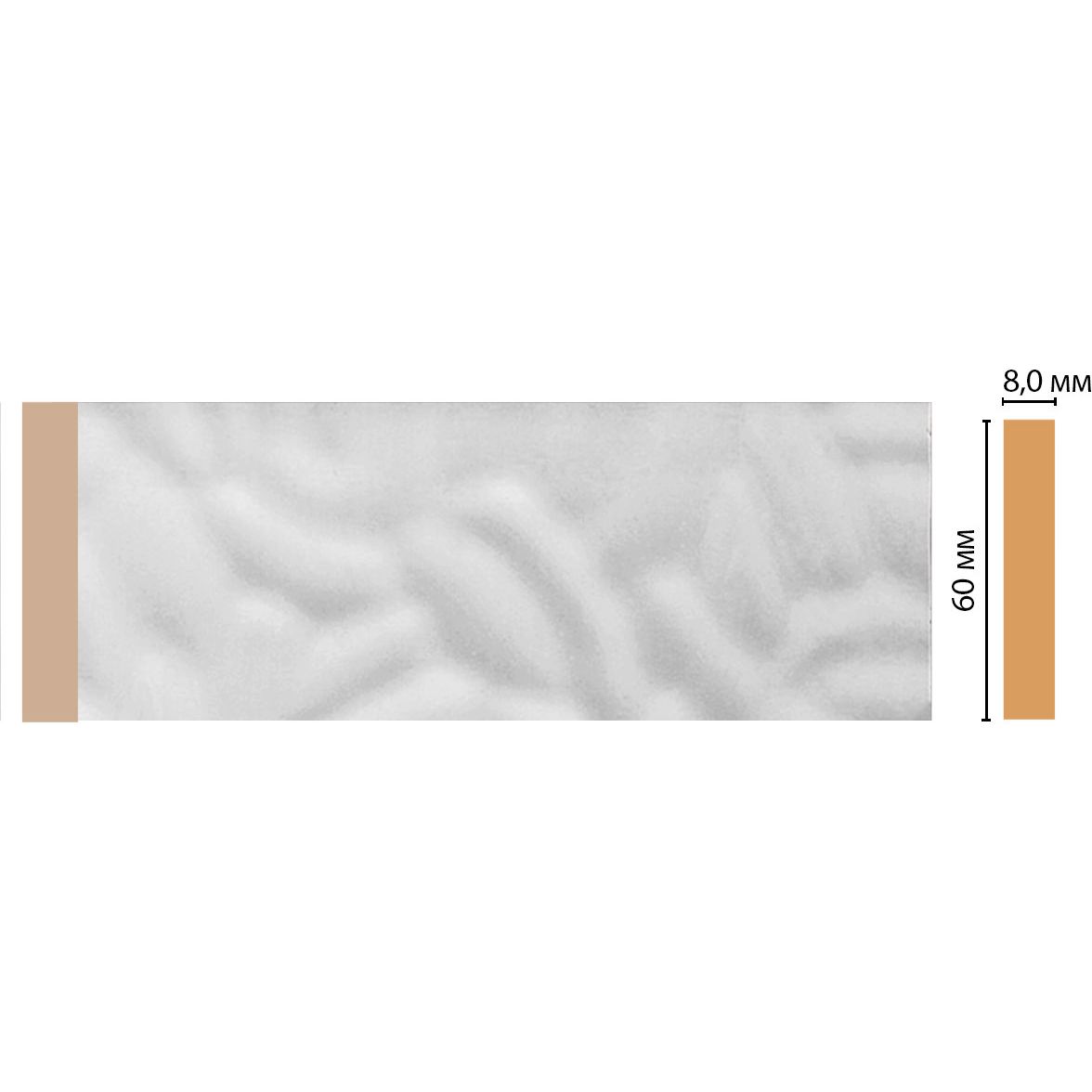 Молдинг Decomaster (Декомастер) 60х8х2400 мм D040-114