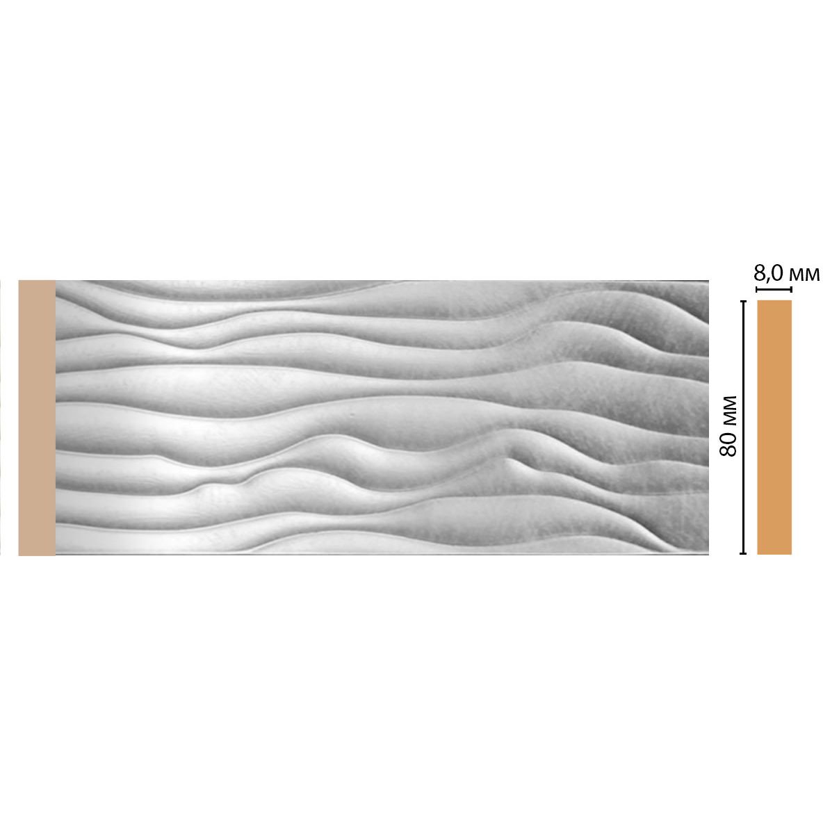 Молдинг Decomaster (Декомастер) 80х8х2400 мм D042-375 ДМ
