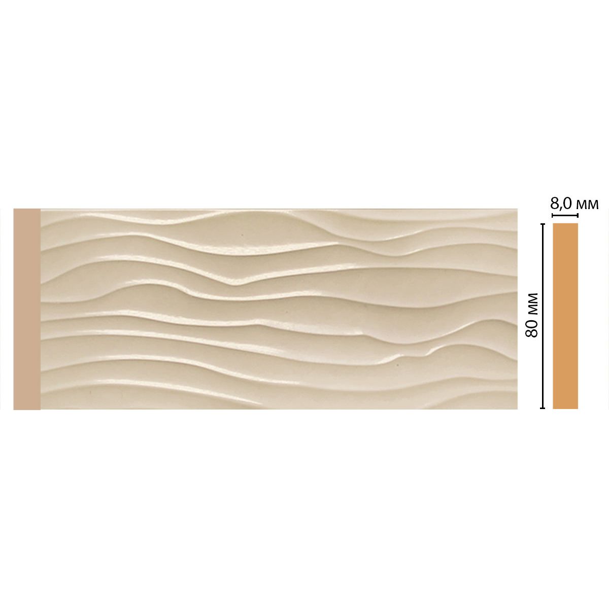 Молдинг Decomaster (Декомастер) 80х8х2400 мм D042-61 ДМ