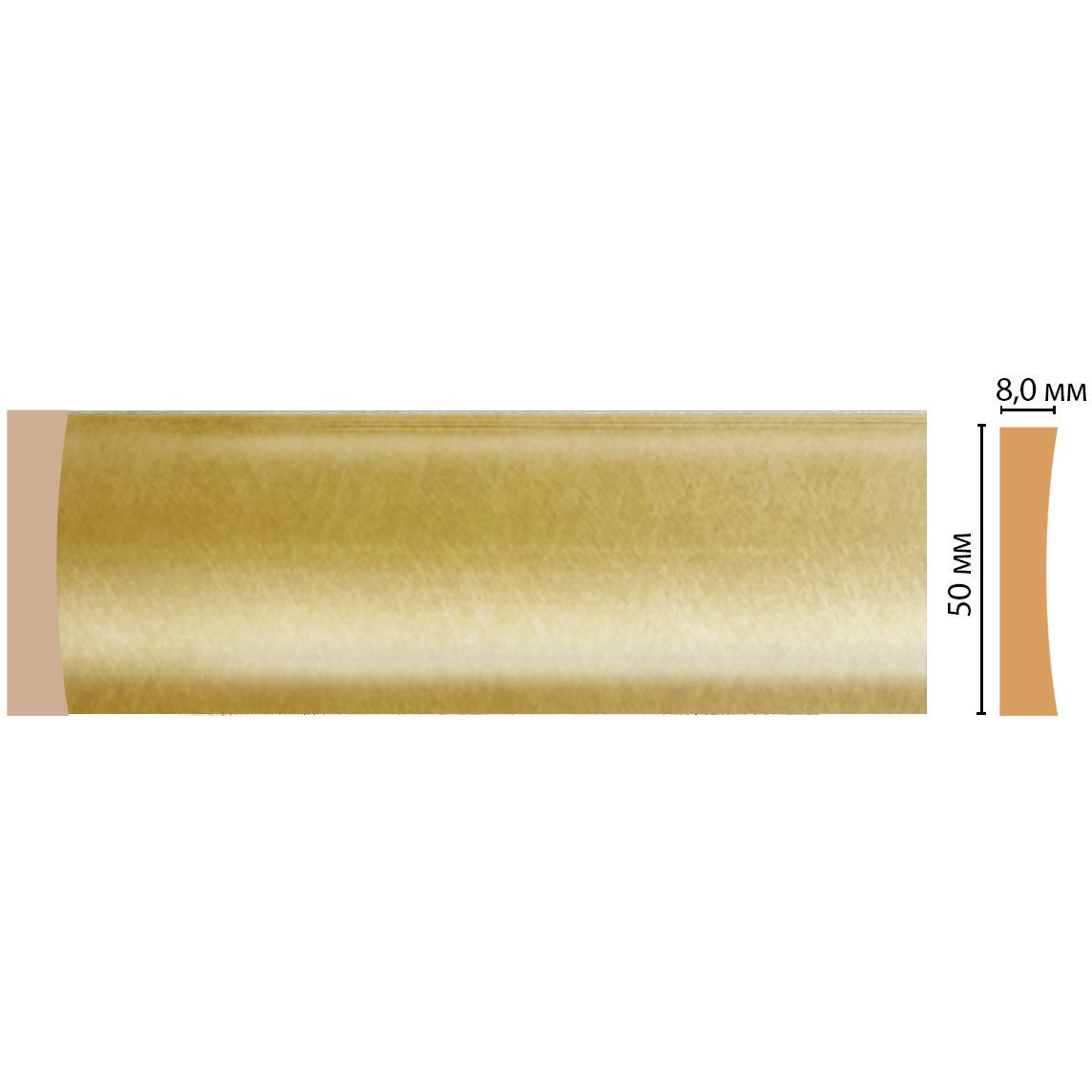 Молдинг Decomaster (Декомастер) 50х8х2400 мм D045-374