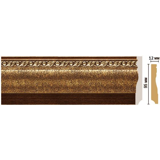 Плинтус напольный Decomaster (Декомастер) 95х12х2400 мм 153-43 ДМ