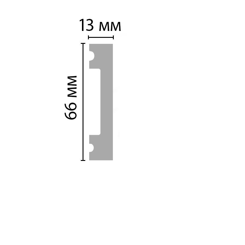 Плинтус напольный Decomaster (Декомастер) 66х13х2900 мм D157-81 ДМ