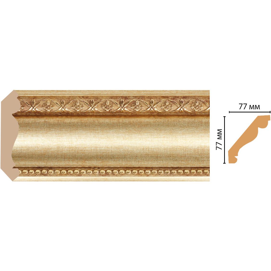 Плинтус потолочный Decomaster (Декомастер) 77х77х2400 мм 154-933 ДМ