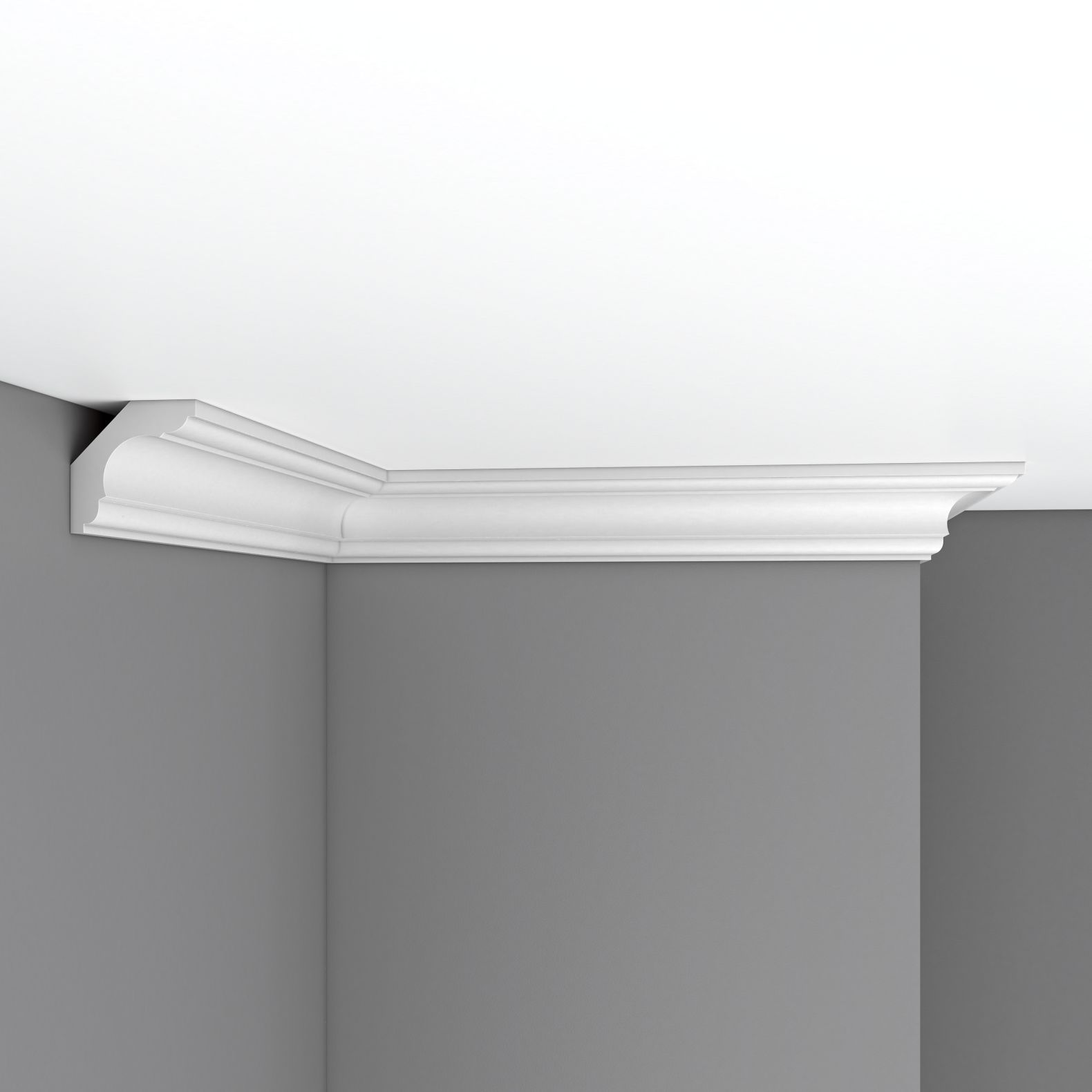 Плинтус потолочный гладкий Decomaster (Декомастер) 58х58х2400 мм DP-110