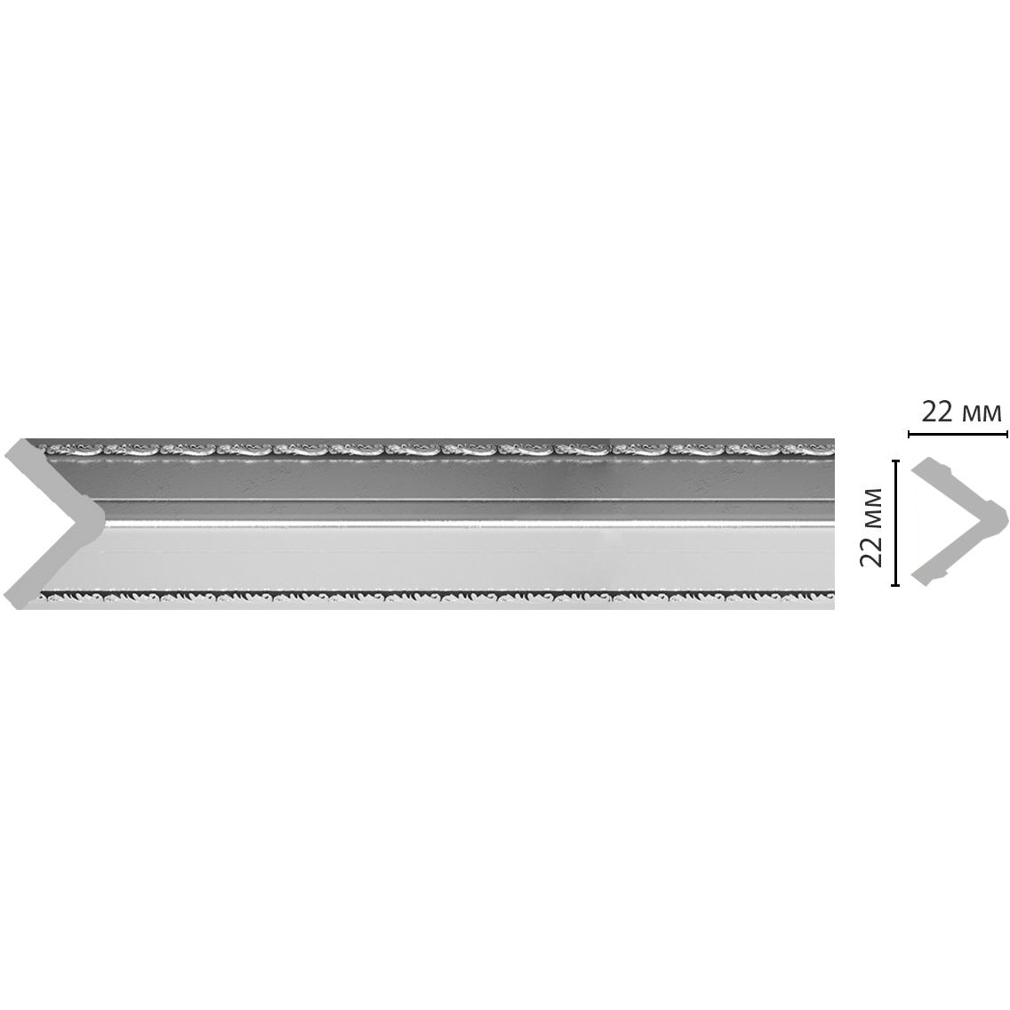 Угол Decomaster (Декомастер) 22х22х2400 мм 116M-63 ДМ