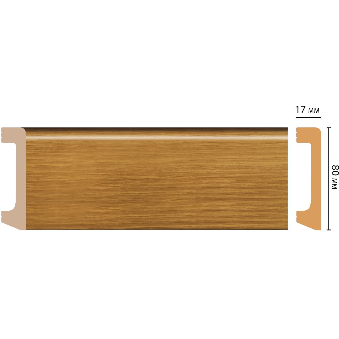 Плинтус Decomaster (Декомастер) 80х17х2400 мм D235-73/20 ДМ