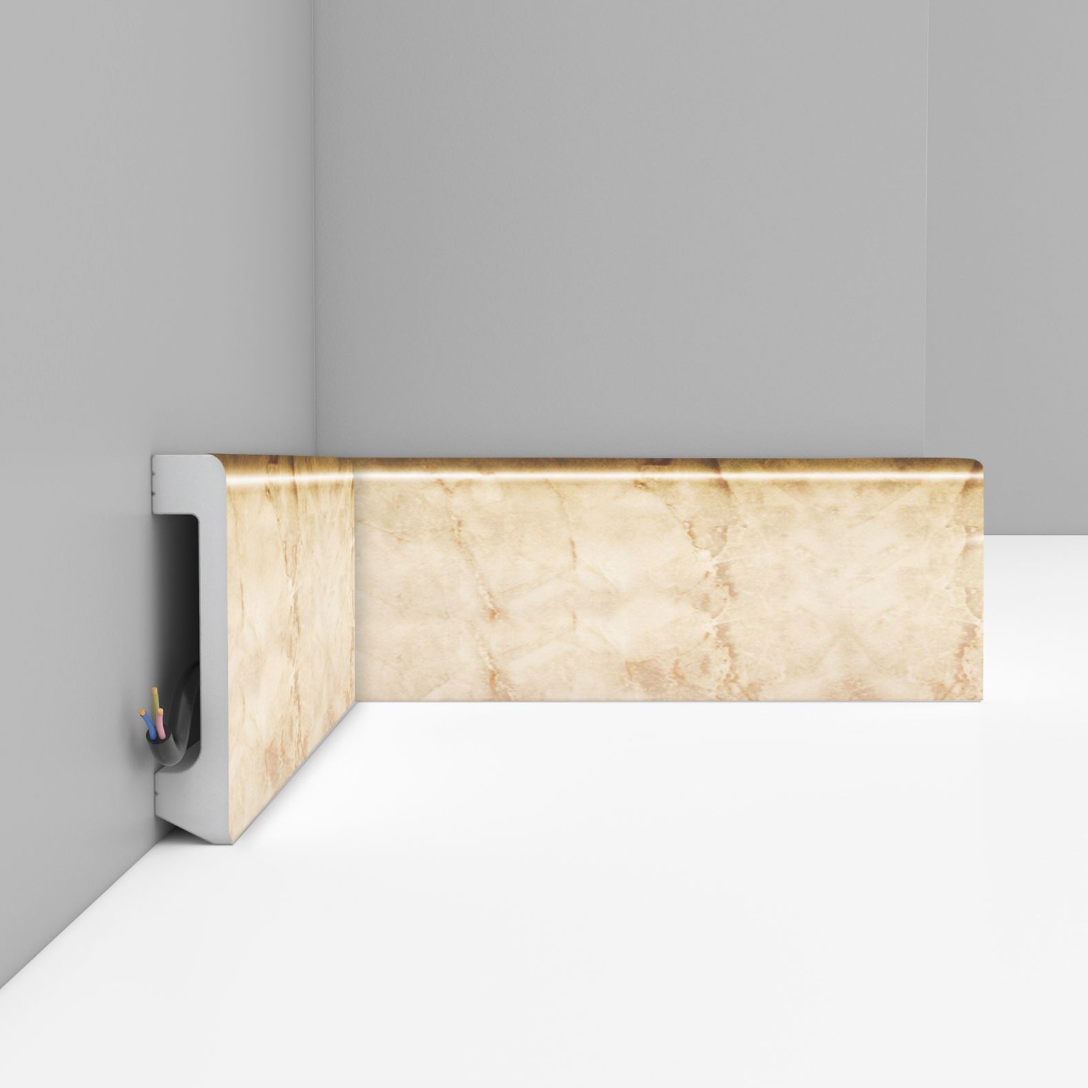 Плинтус Decomaster (Декомастер) 80х17х2400 мм D235-80 ДМ