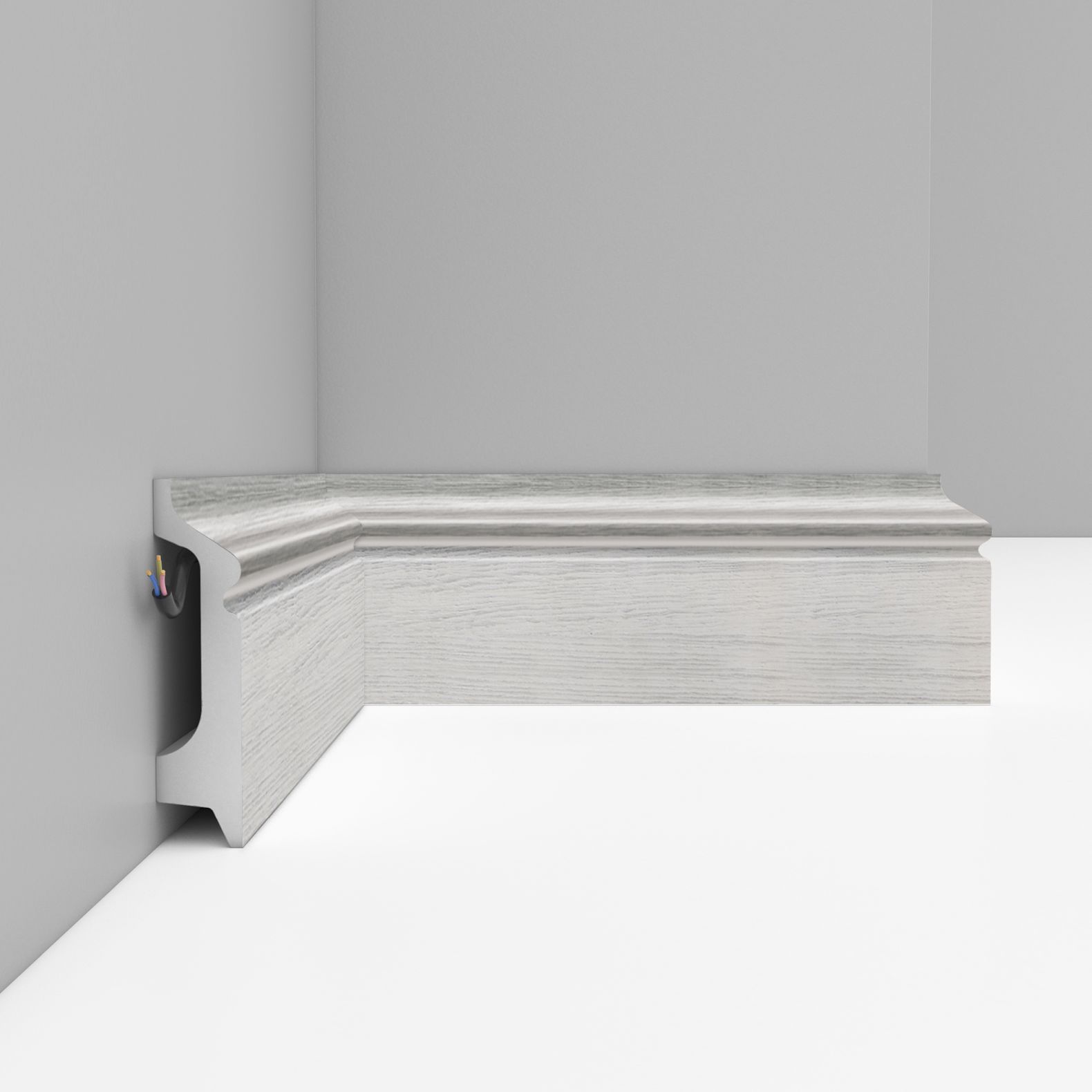 Плинтус напольный Decomaster (Декомастер) 78х21х2400 мм D122-84ДМ