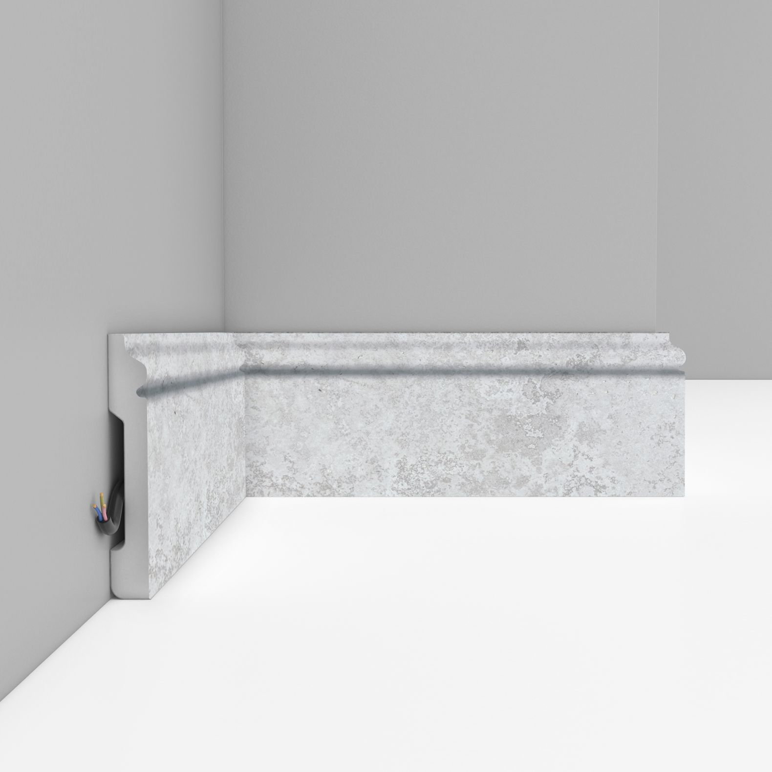 Плинтус напольный Decomaster (Декомастер) 79х13х2400 мм D005-1619ДМ