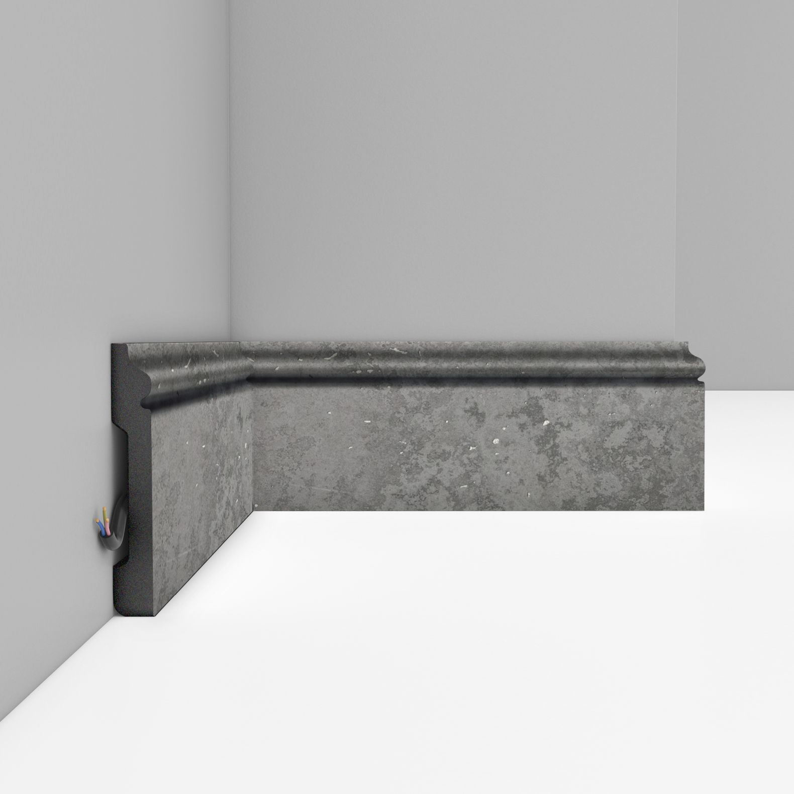 Плинтус напольный Decomaster (Декомастер) 79х13х2400 мм D005-1629G ДМ