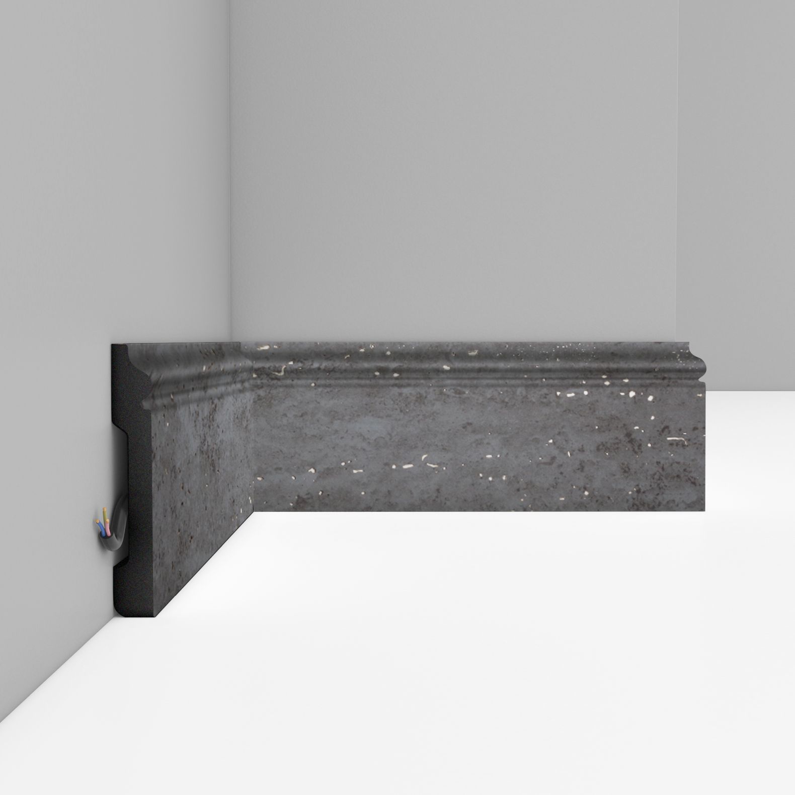 Плинтус напольный Decomaster (Декомастер) 79х13х2400 мм D005-1632G ДМ