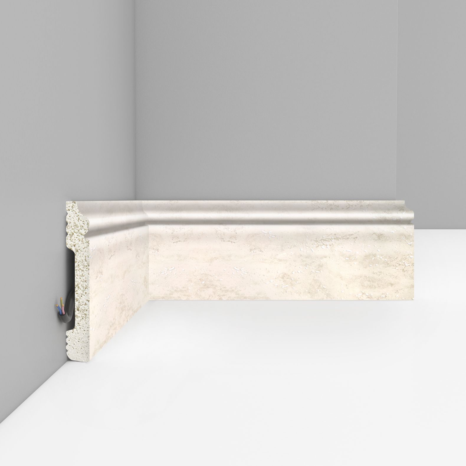 Плинтус напольный Decomaster (Декомастер) 79х13х2400 мм D005-1633 ДМ