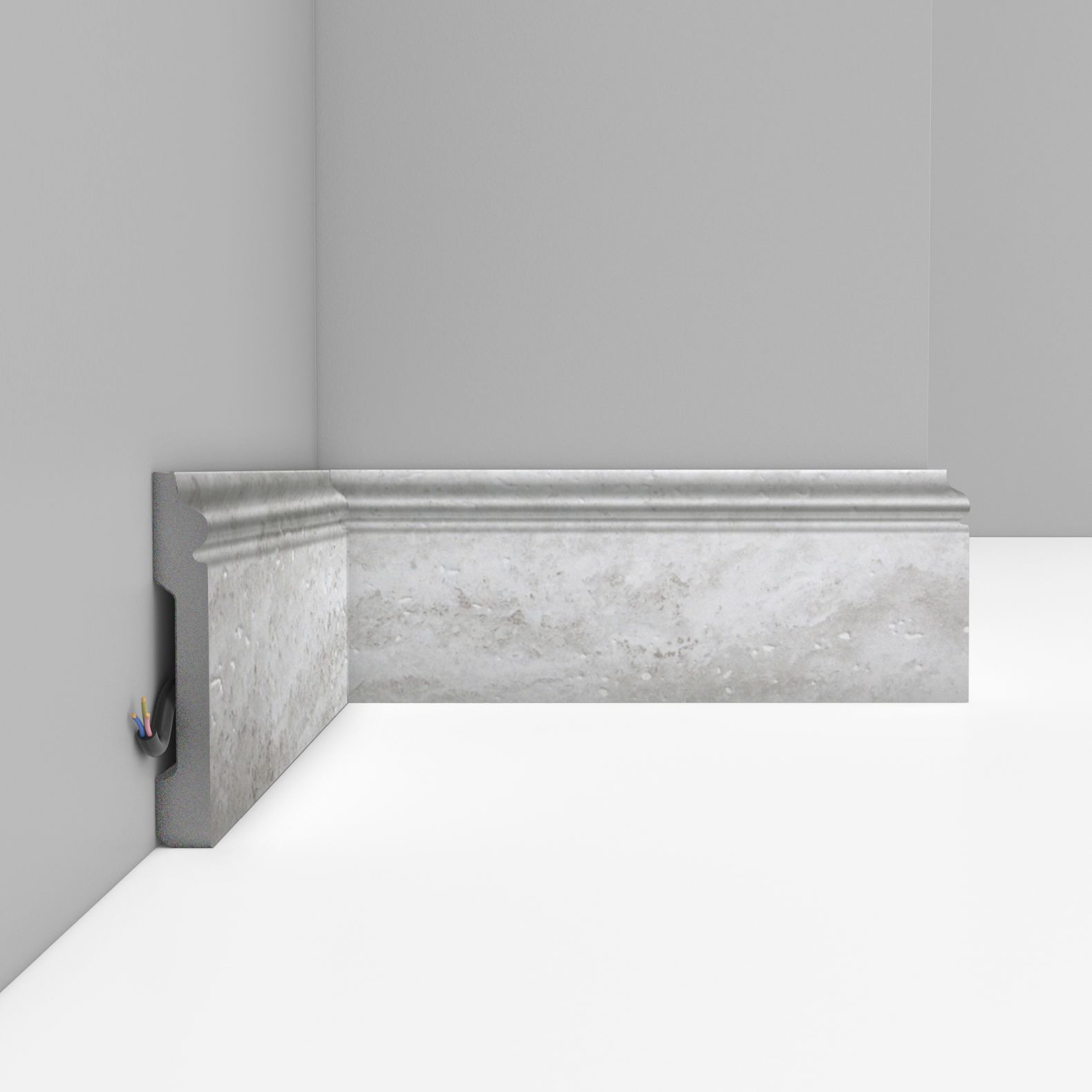 Плинтус напольный Decomaster (Декомастер) 79х13х2400 мм D005-1634 ДМ