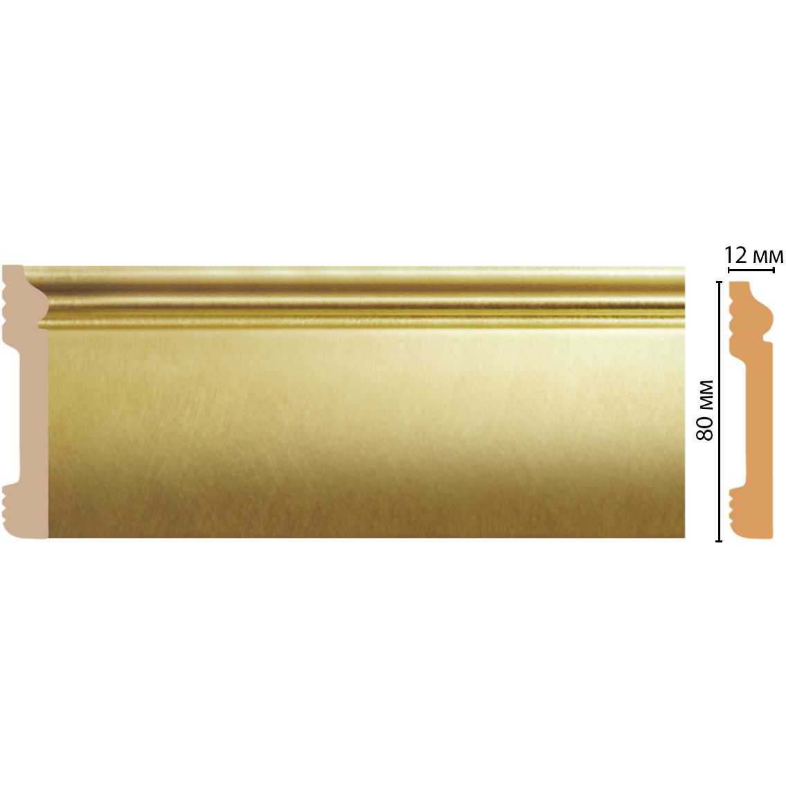 Плинтус напольный Decomaster (Декомастер) 79х13х2400 мм D005-374ДМ