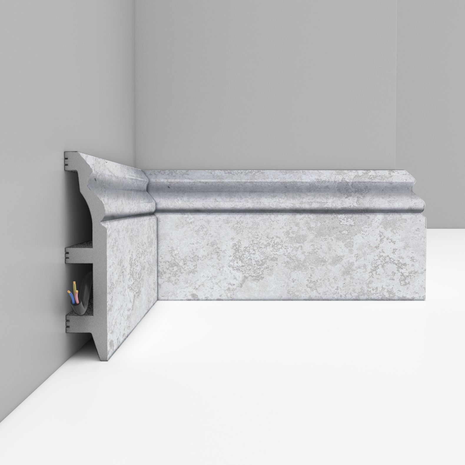 Плинтус напольный Decomaster (Декомастер) 100х22х2400 мм D232-1619ДМ