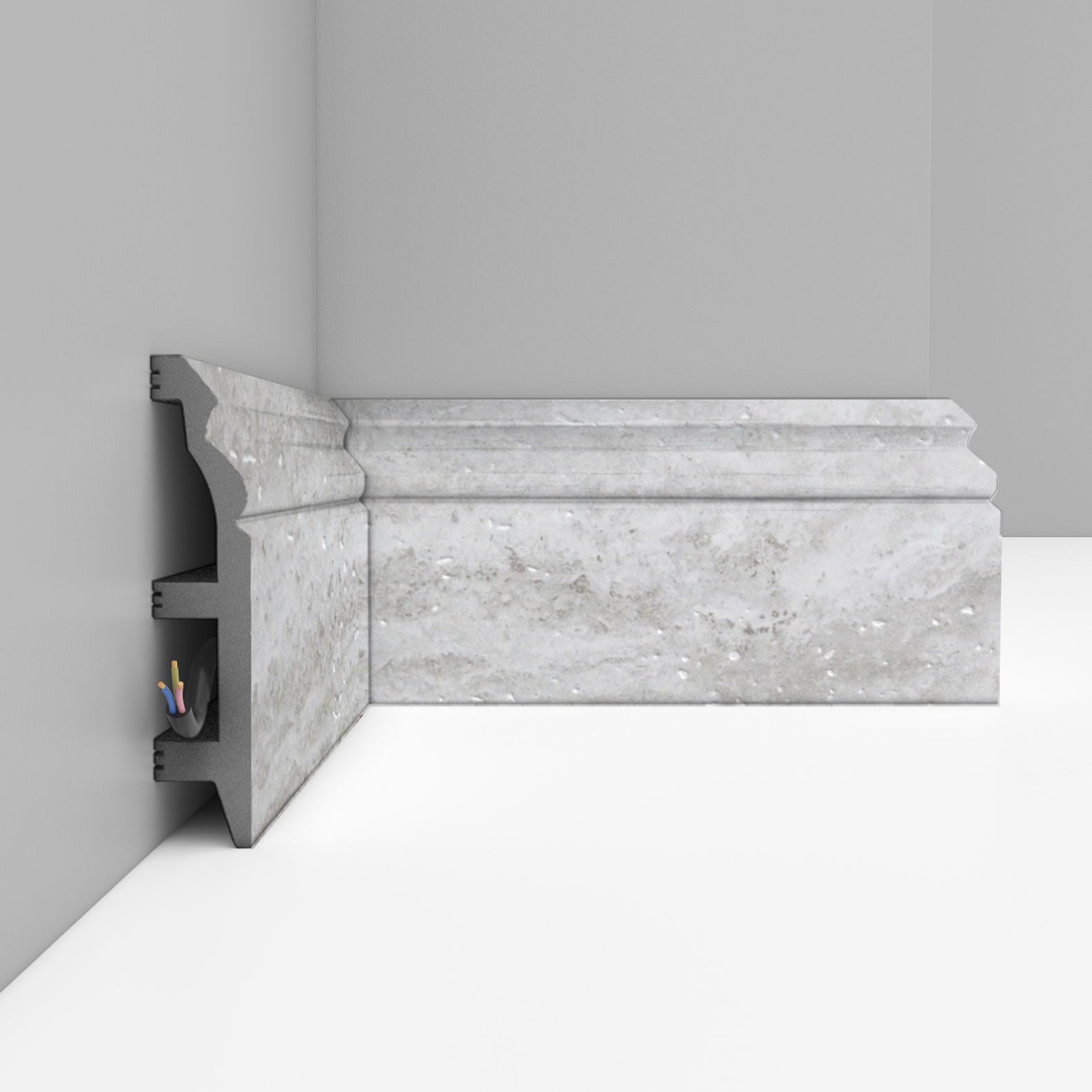 Плинтус напольный Decomaster (Декомастер) 100х22х2400 мм D232-1634ДМ