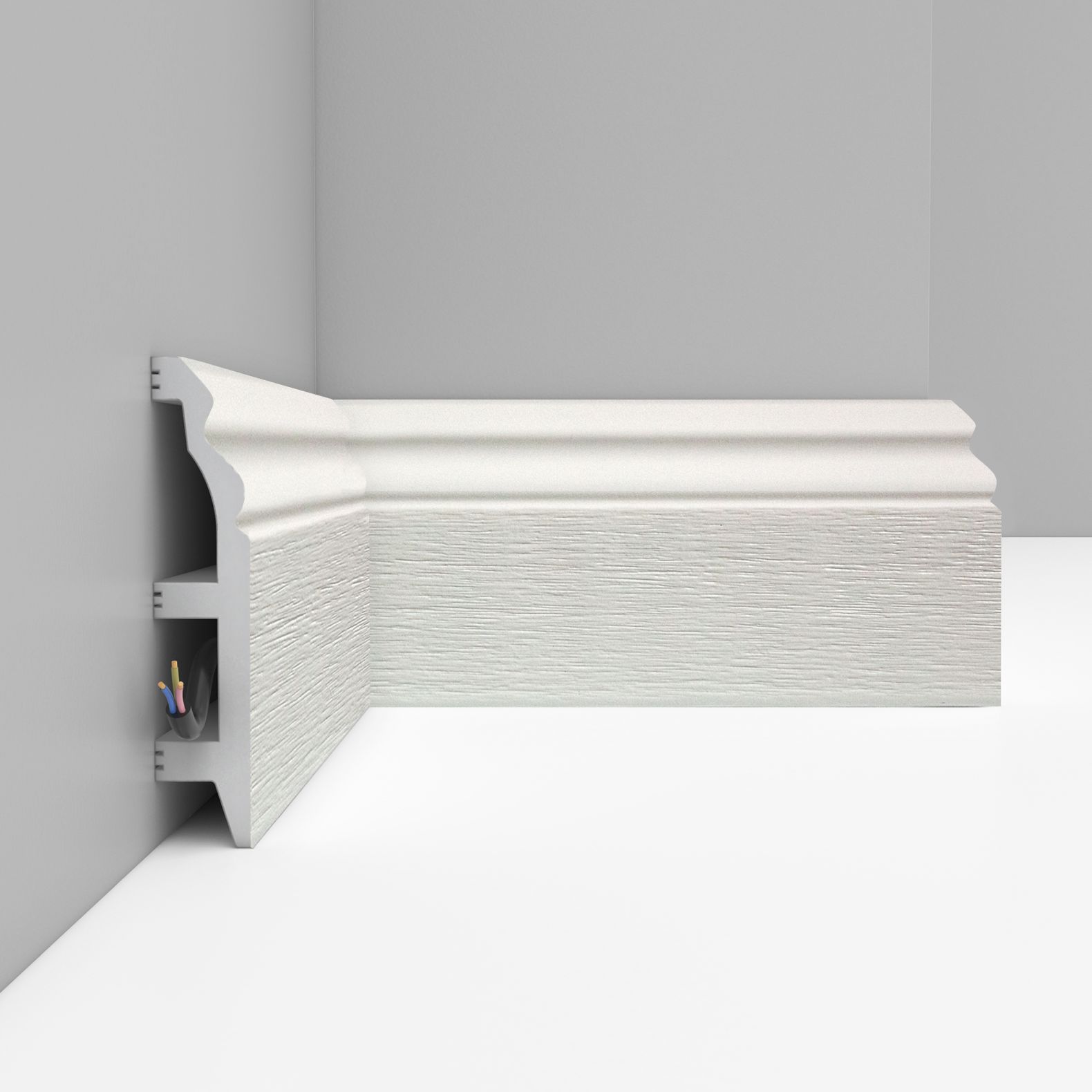 Плинтус напольный Decomaster (Декомастер) 100х22х2400 мм D232-16ДМ