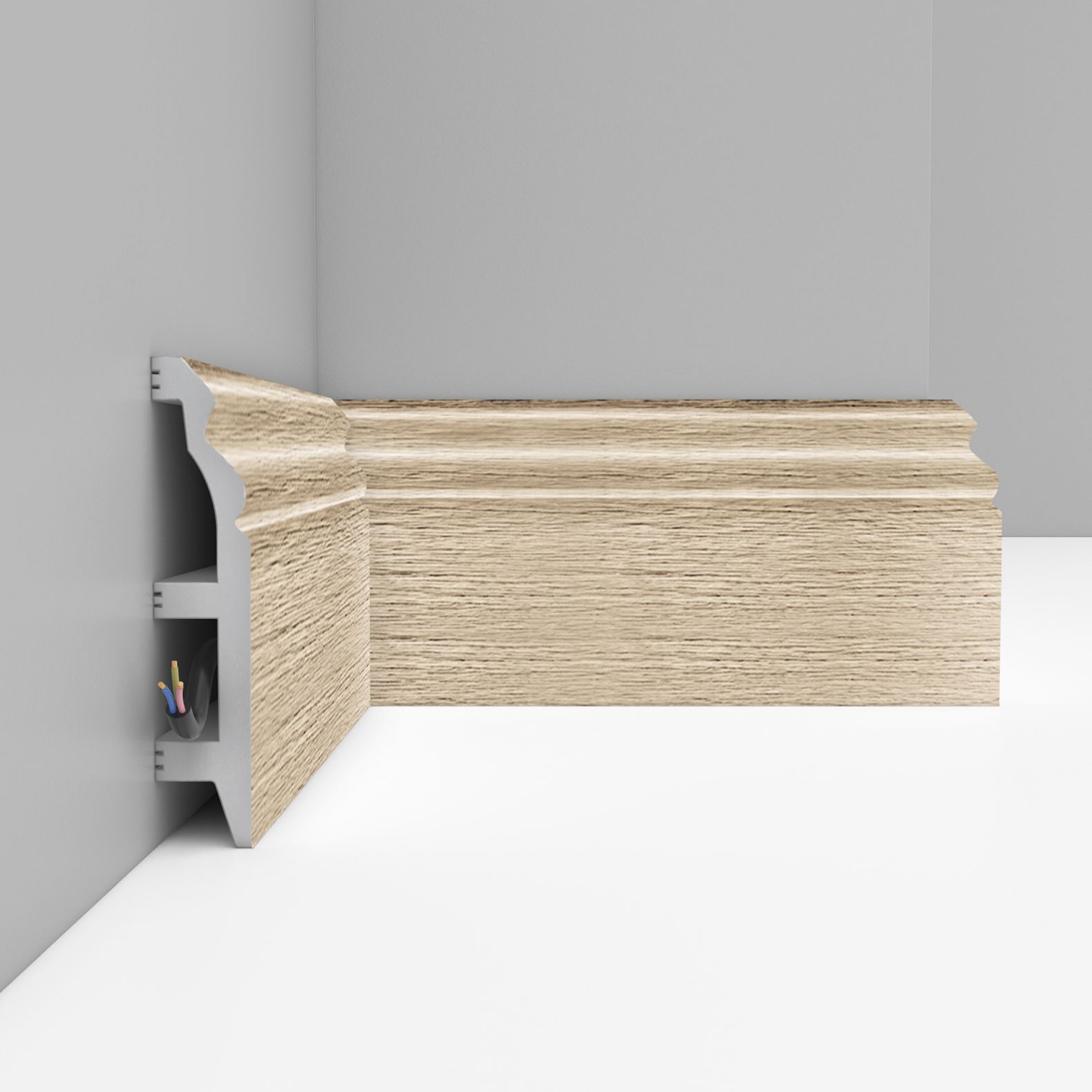 Плинтус напольный Decomaster (Декомастер) 100х22х2400 мм D232-72ДМ